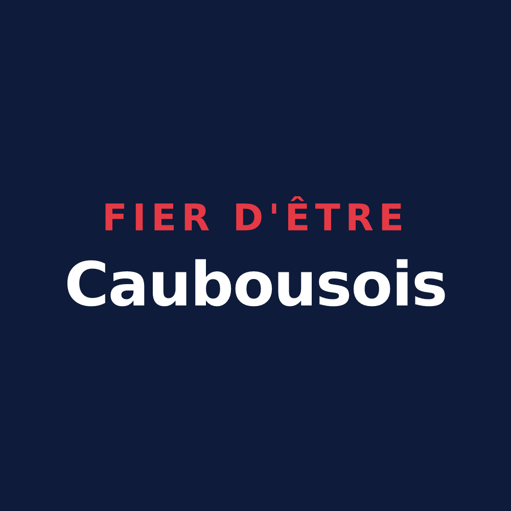 T-shirt « Fier d'être Caubousois » — design pour Caubous