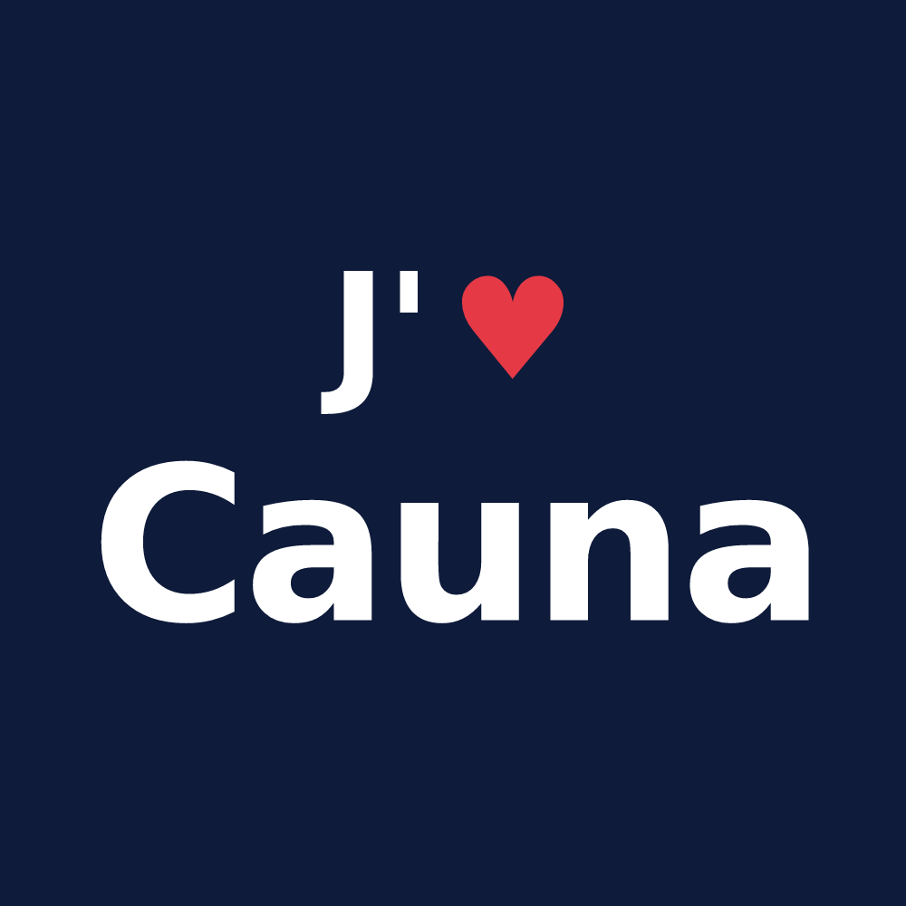 T-shirt personnalisé Cauna — design J'aime Cauna