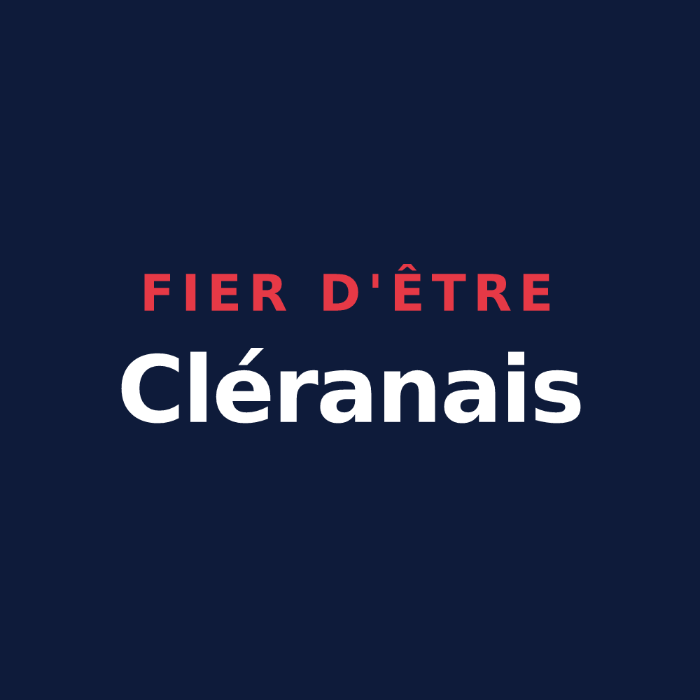 T-shirt « Fier d'être Cléranais » — design pour Cause-de-Clérans