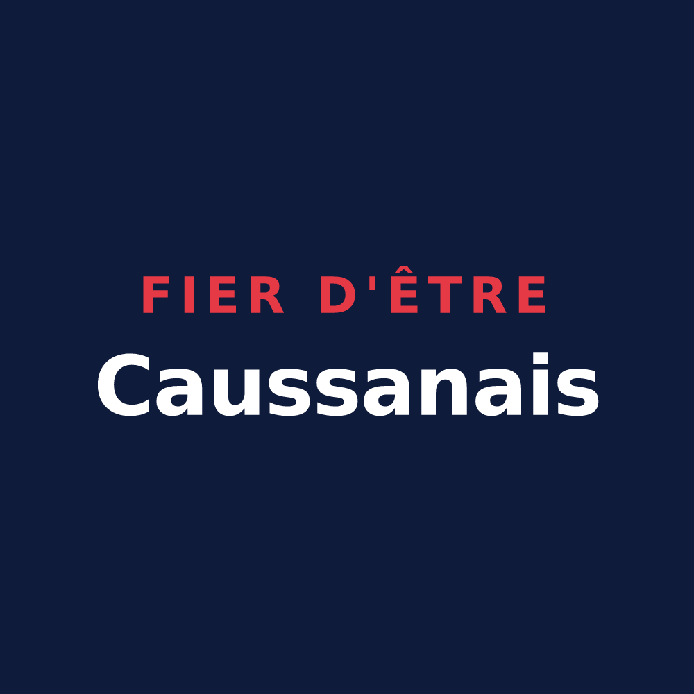 T-shirt « Fier d'être Caussanais » — design pour Causses-et-Veyran