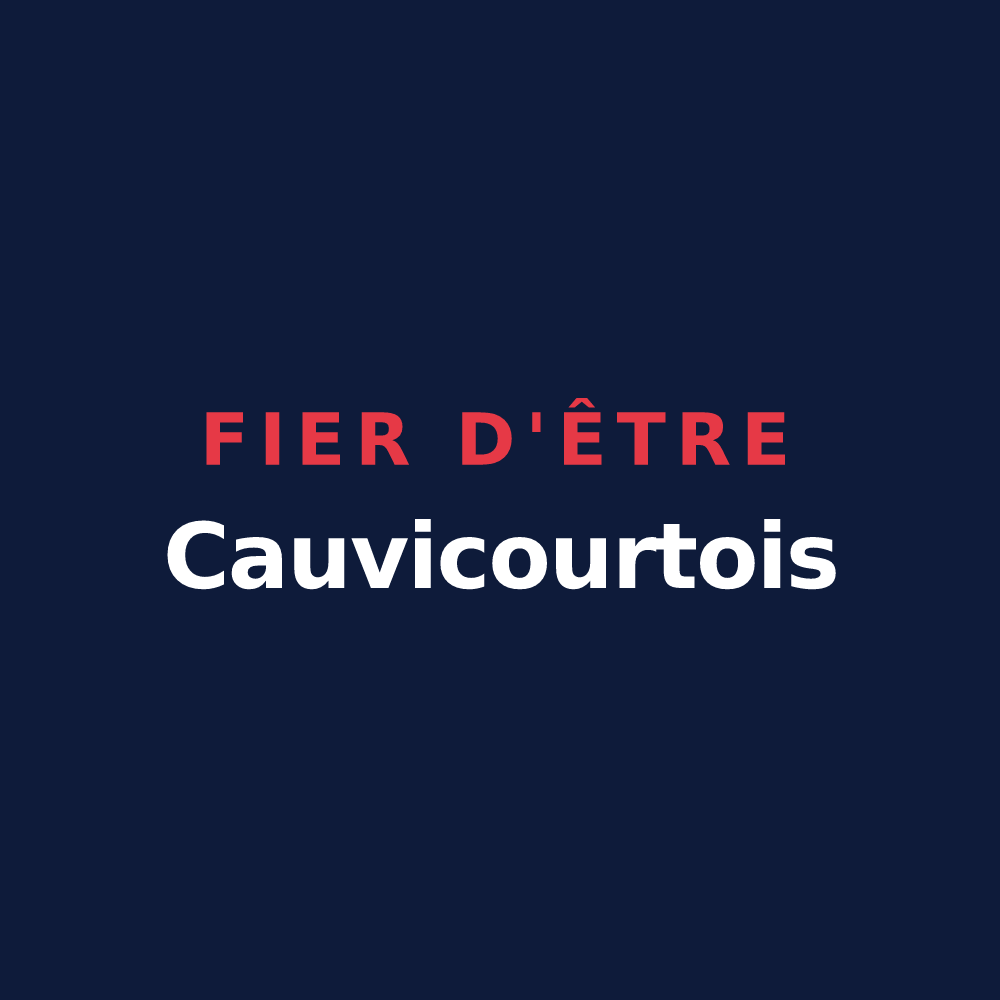 T-shirt « Fier d'être Cauvicourtois » — design pour Cauvicourt