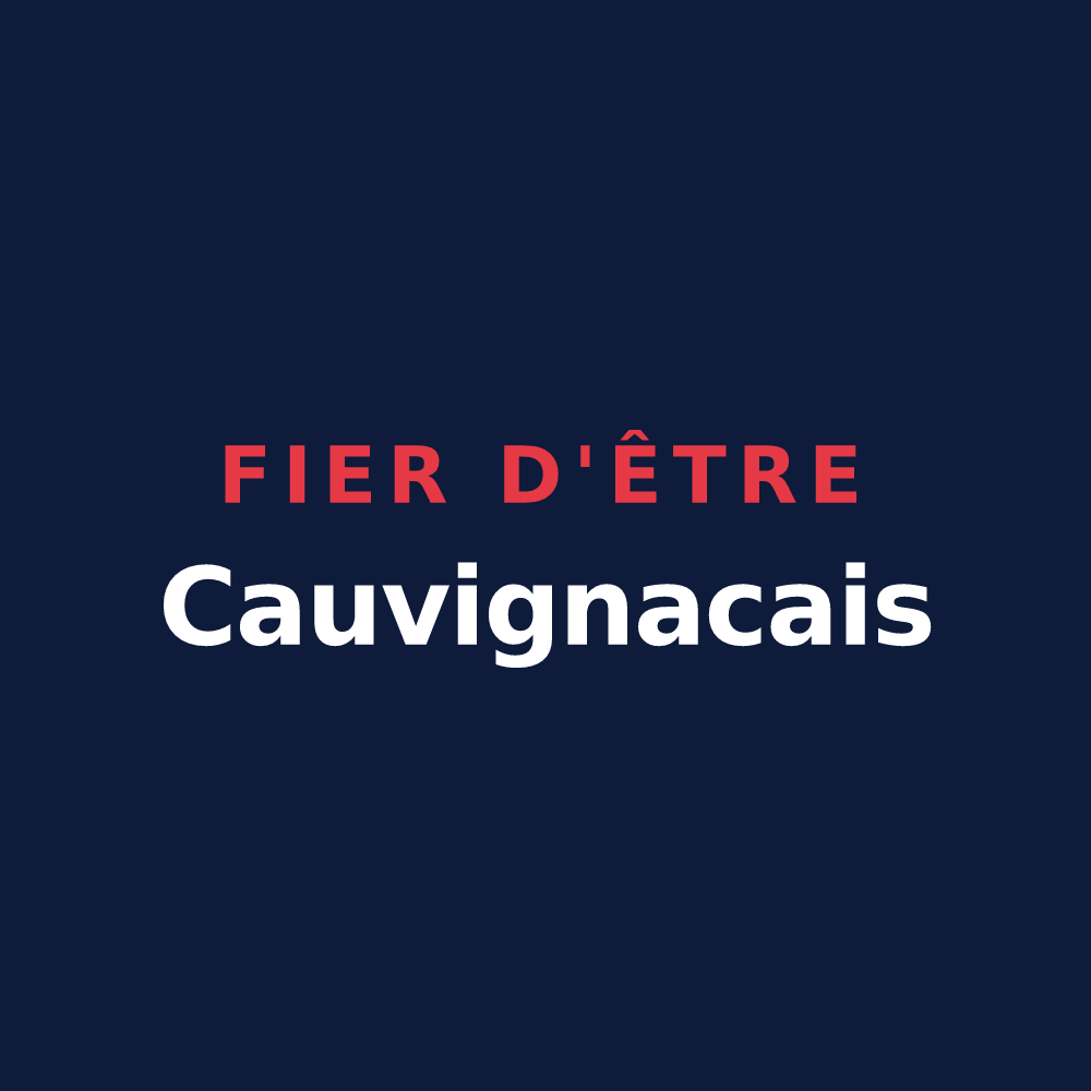 T-shirt « Fier d'être Cauvignacais » — design pour Cauvignac