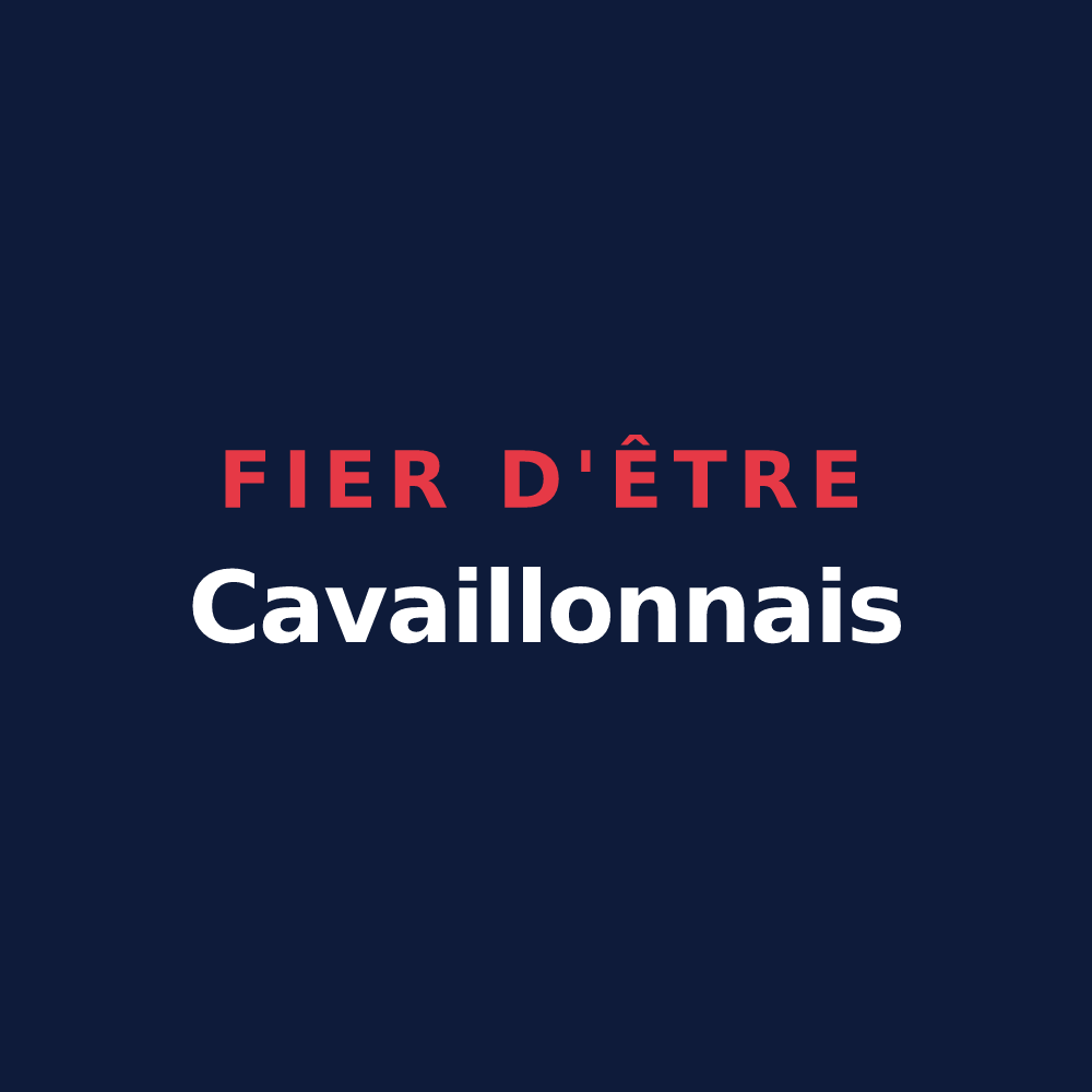 T-shirt « Fier d'être Cavaillonnais » — design pour Cavaillon