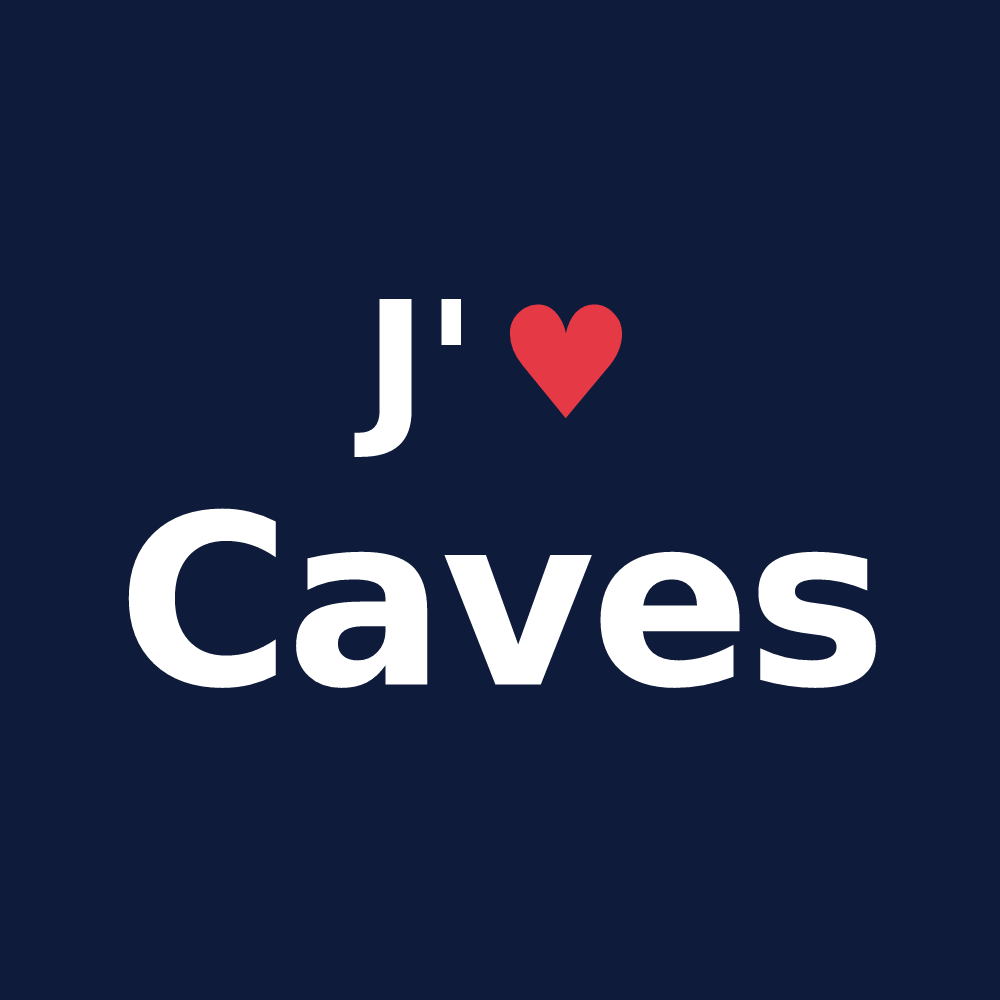 T-shirt personnalisé Caves — design J'aime Caves
