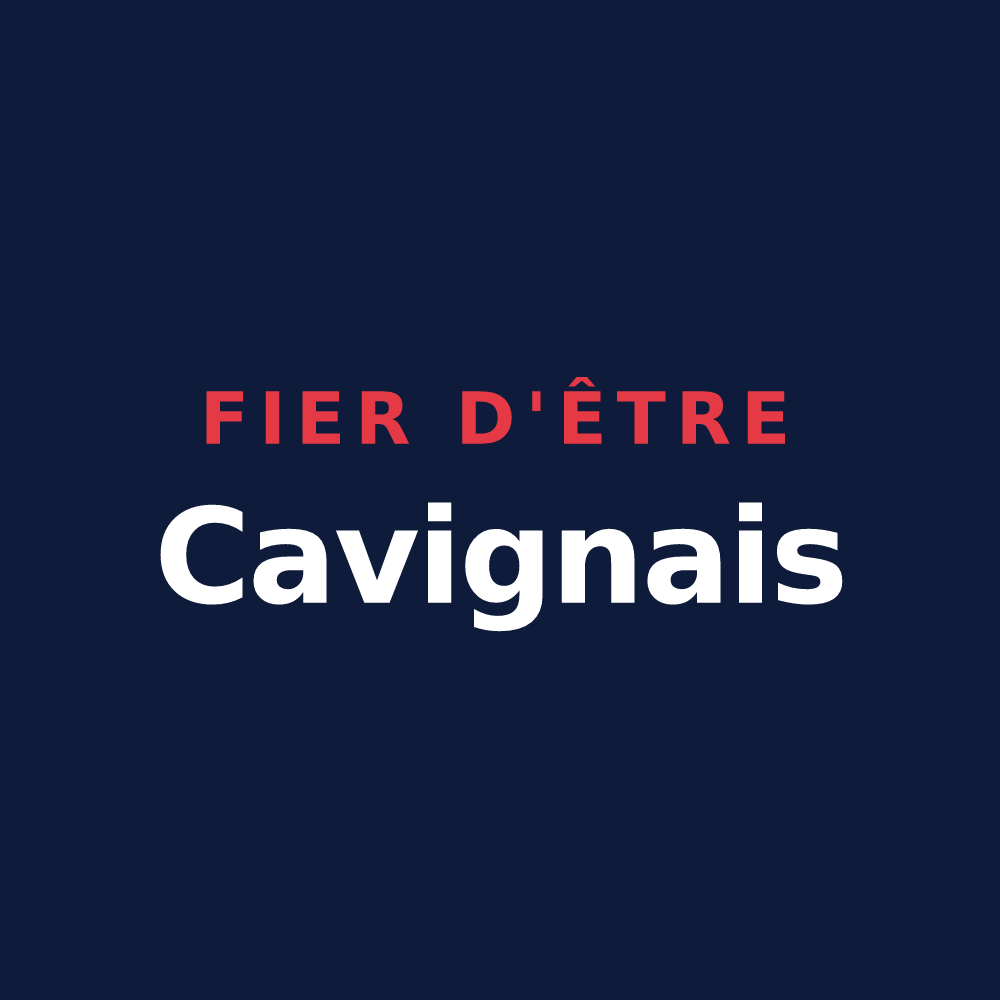 T-shirt « Fier d'être Cavignais » — design pour Cavigny