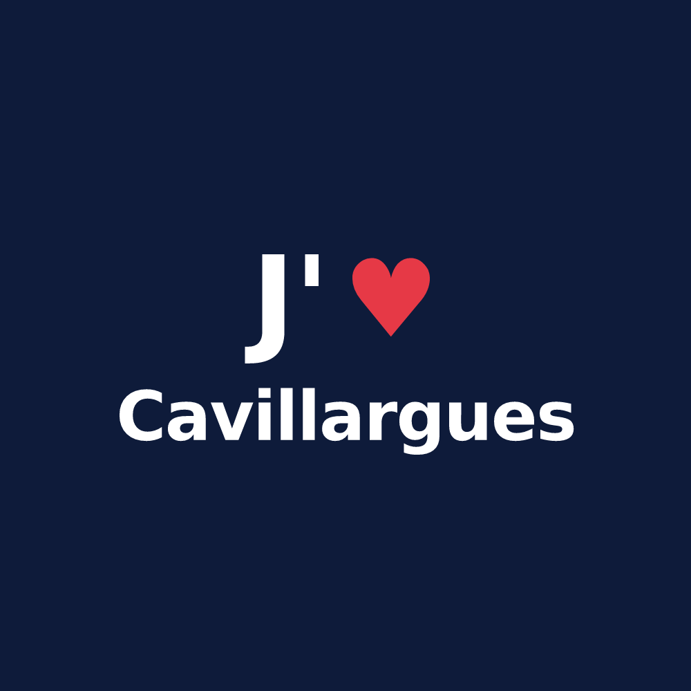 T-shirt personnalisé Cavillargues — design J'aime Cavillargues