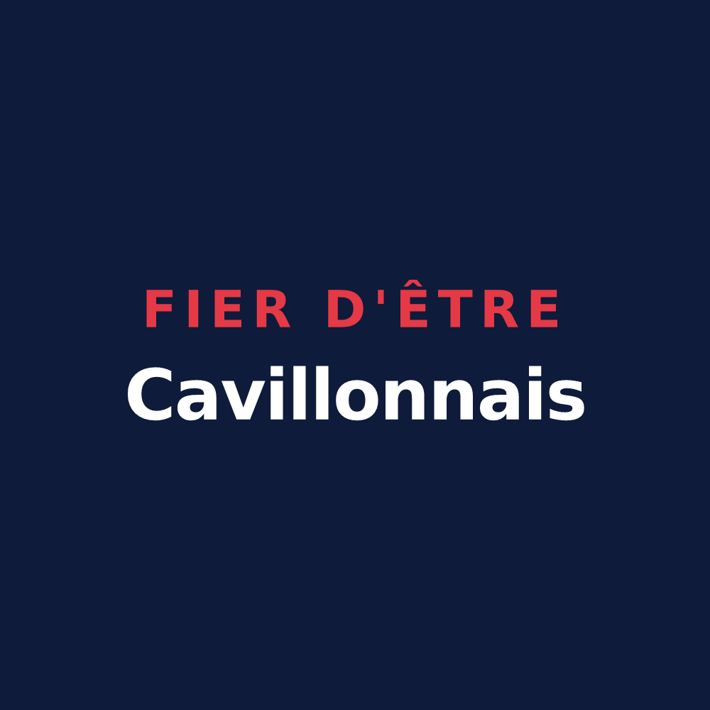 T-shirt « Fier d'être Cavillonnais » — design pour Cavillon
