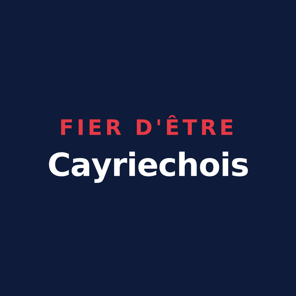 T-shirt « Fier d'être Cayriechois » — design pour Cayriech