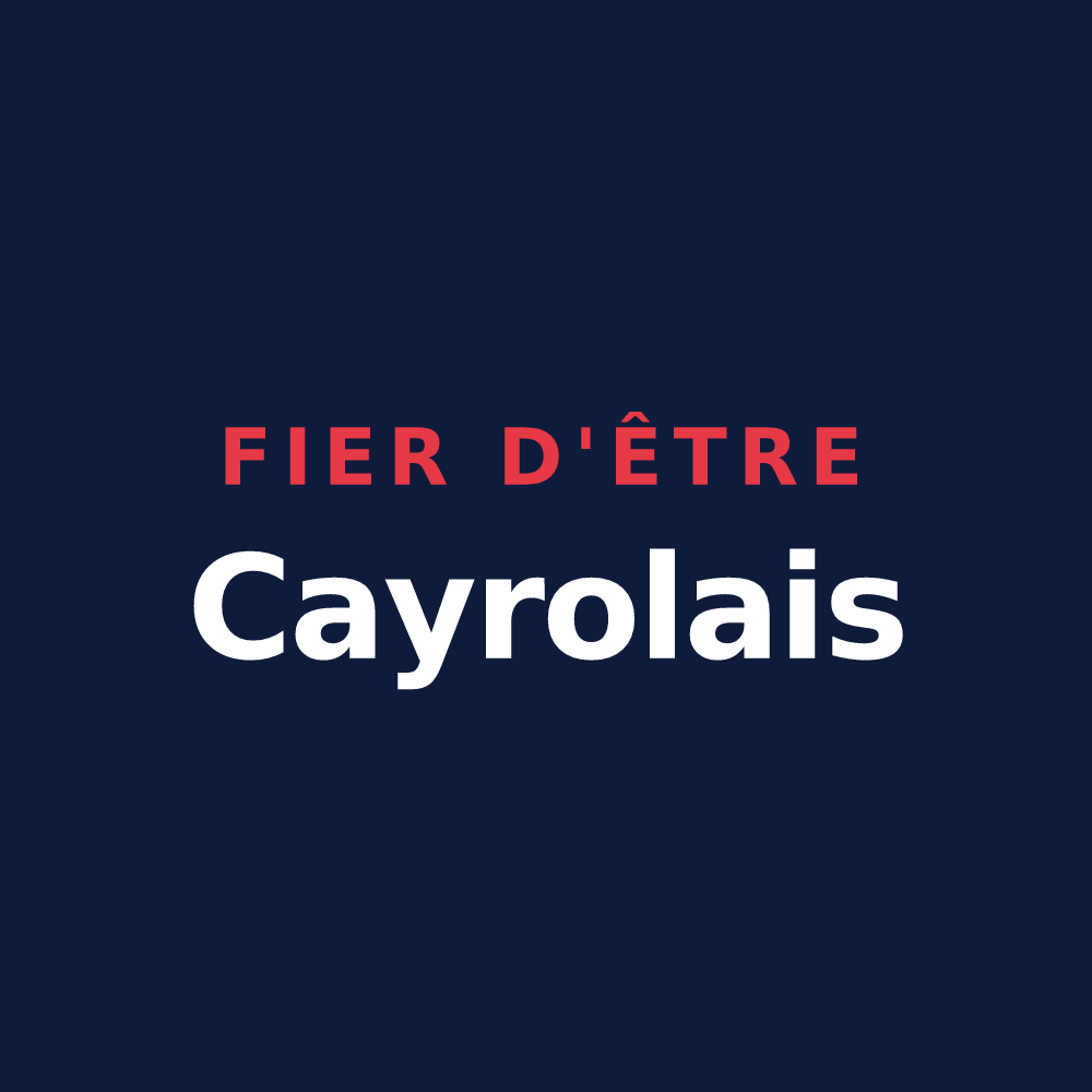 T-shirt « Fier d'être Cayrolais » — design pour Cayrols