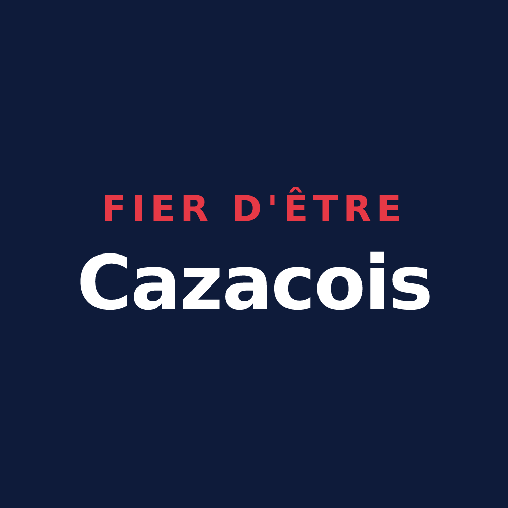 T-shirt « Fier d'être Cazacois » — design pour Cazac