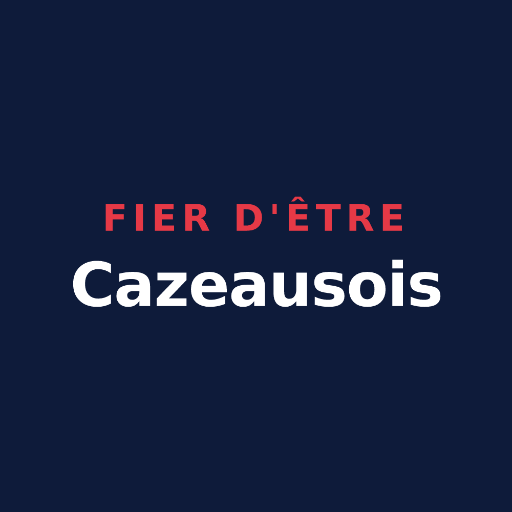 T-shirt « Fier d'être Cazeausois » — design pour Cazeaux-de-Larboust