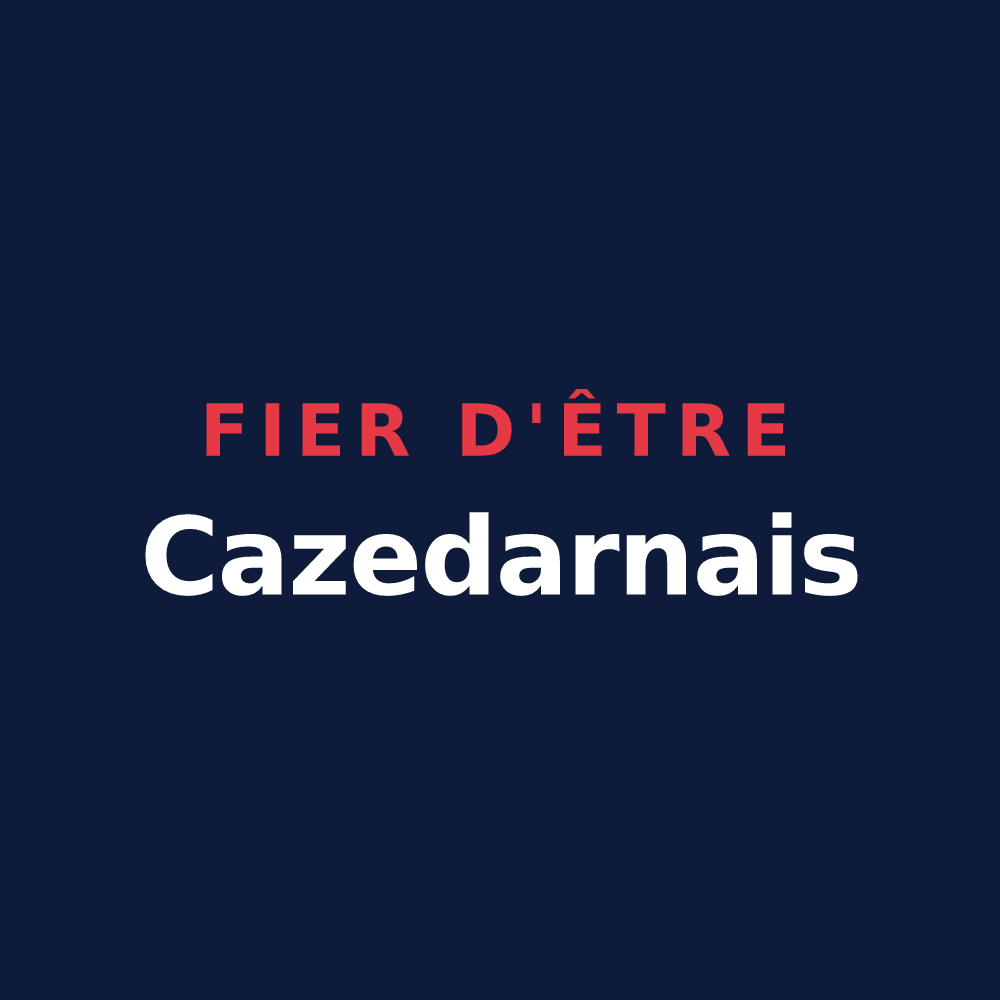 T-shirt « Fier d'être Cazedarnais » — design pour Cazedarnes