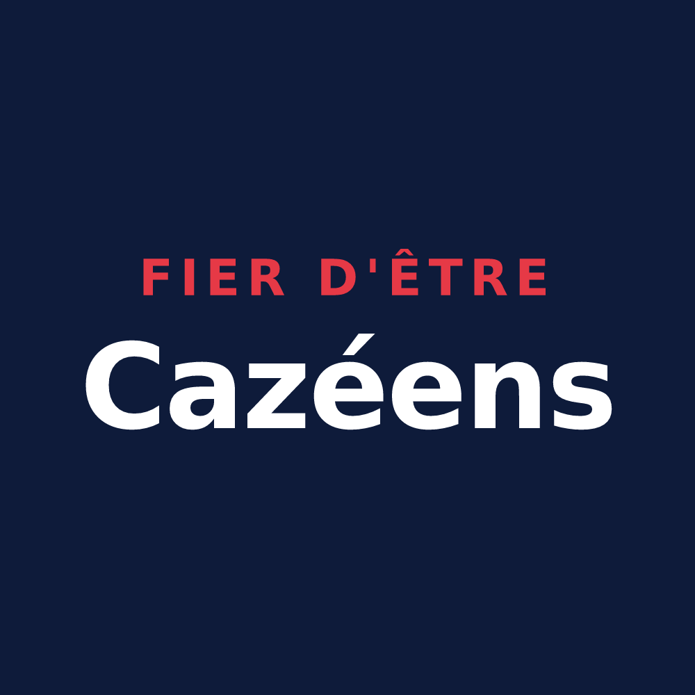 T-shirt « Fier d'être Cazéens » — design pour Cazes-Mondenard
