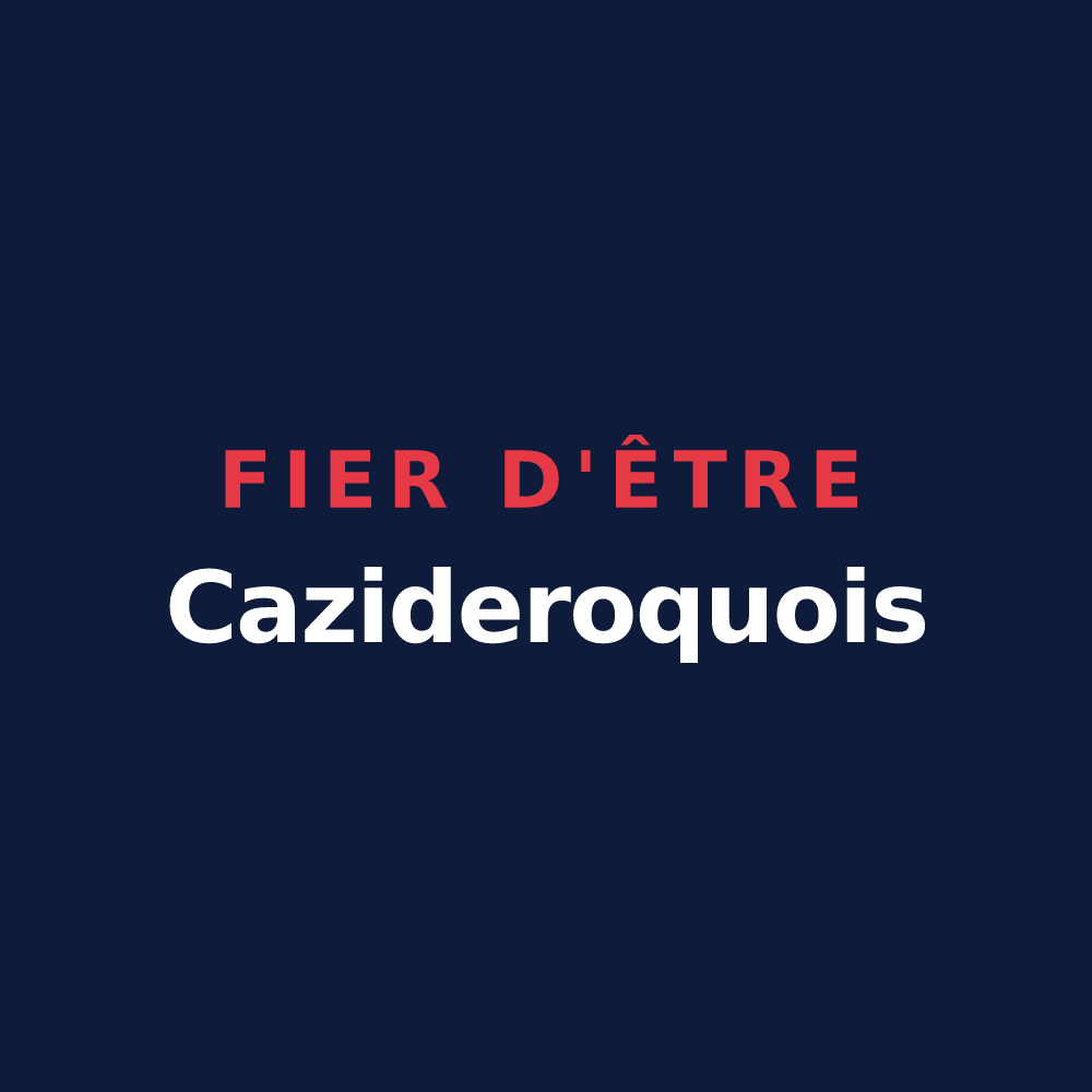 T-shirt « Fier d'être Cazideroquois » — design pour Cazideroque
