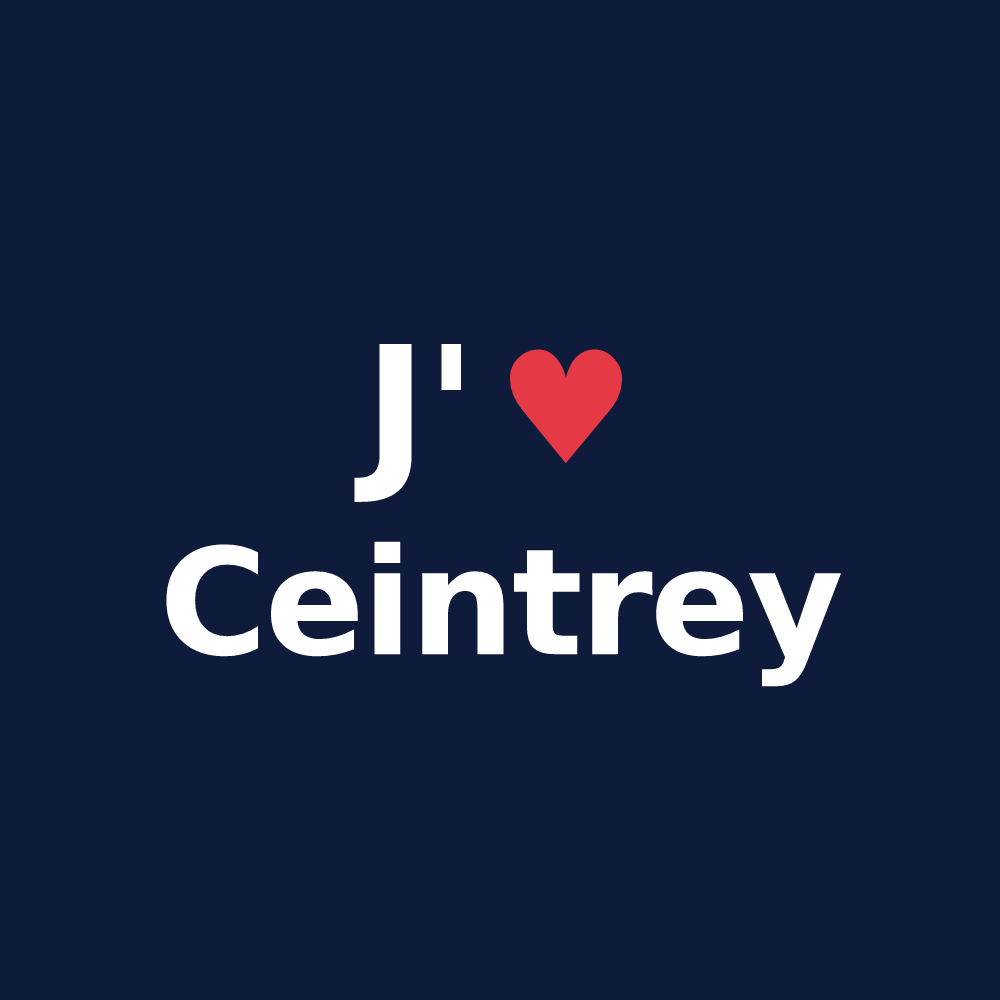 T-shirt personnalisé Ceintrey — design J'aime Ceintrey
