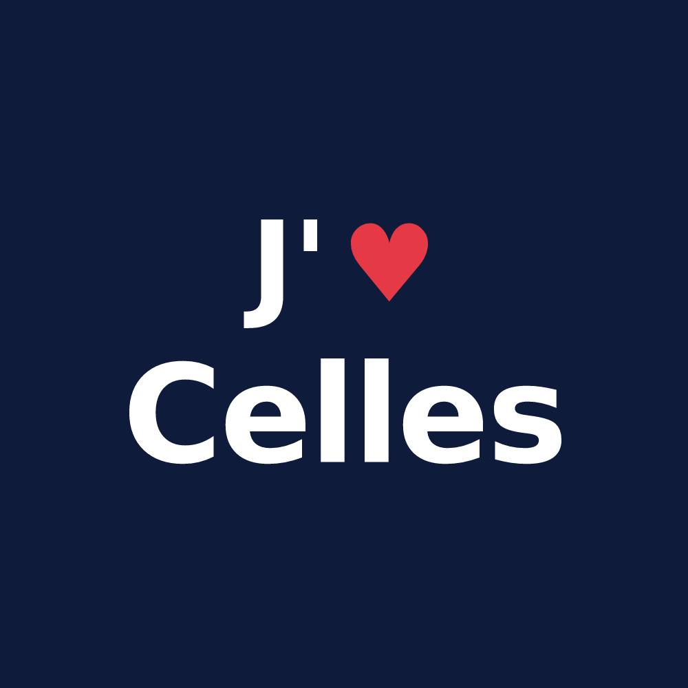 T-shirt personnalisé Celles — design J'aime Celles
