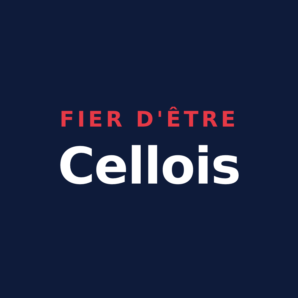 T-shirt « Fier d'être Cellois » — design pour Celles-sur-Aisne