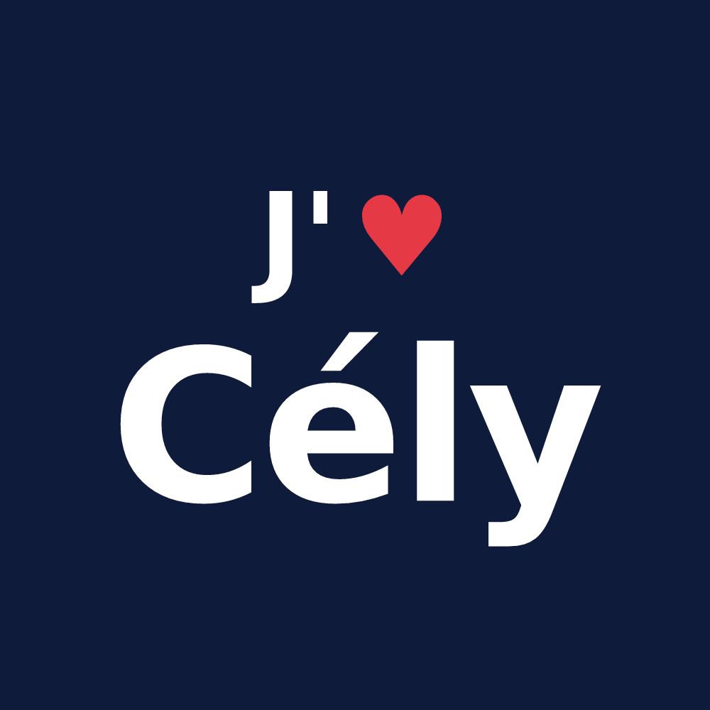 T-shirt personnalisé Cély — design J'aime Cély