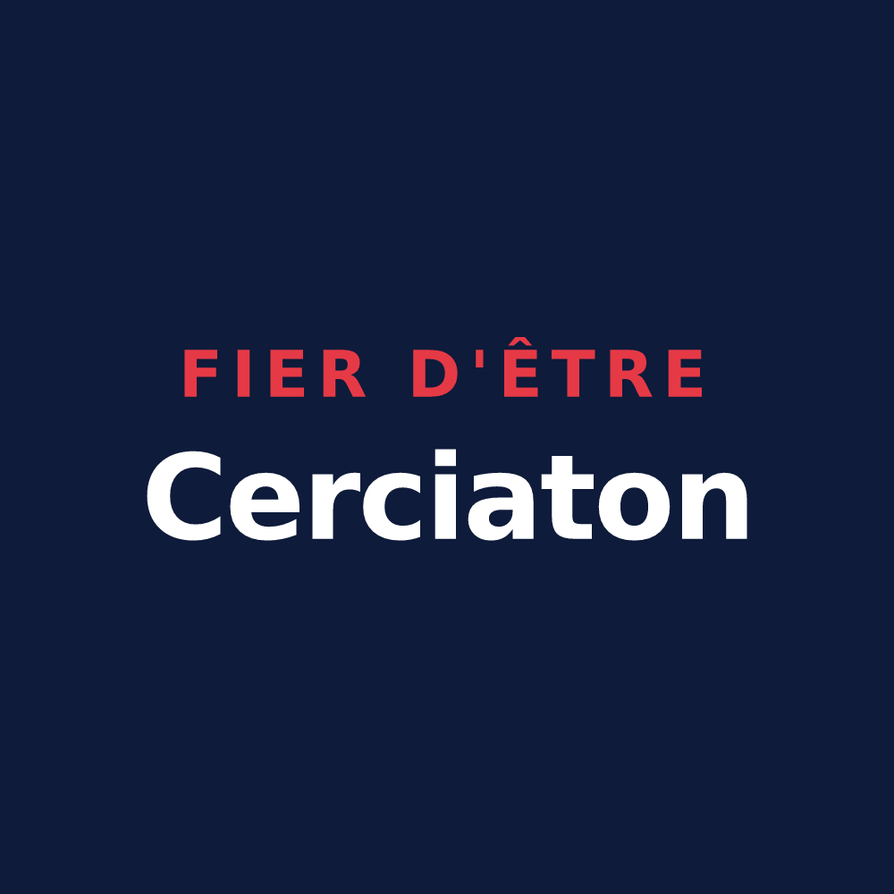 T-shirt « Fier d'être Cerciaton » — design pour Cercié