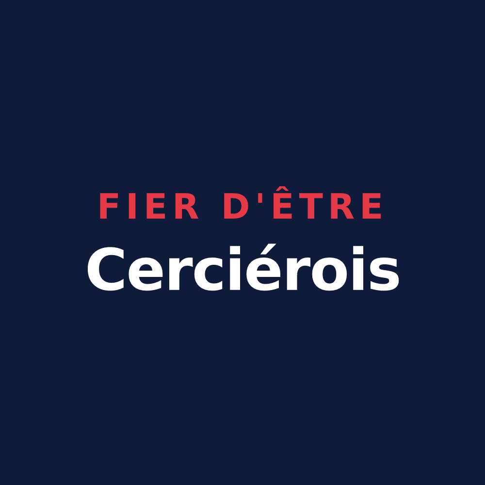 T-shirt « Fier d'être Cerciérois » — design pour Cercier