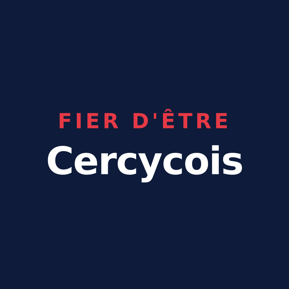 T-shirt « Fier d'être Cercycois » — design pour Cercy-la-Tour