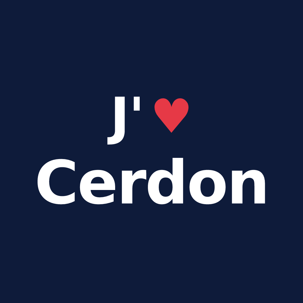T-shirt personnalisé Cerdon — design J'aime Cerdon