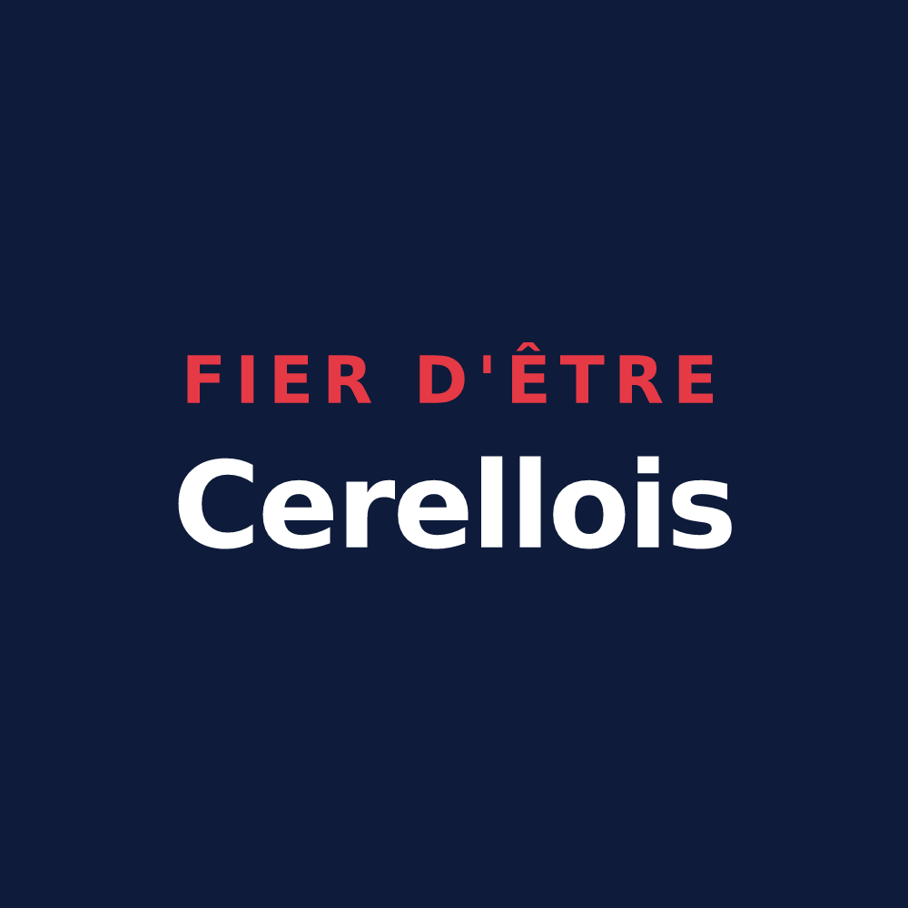 T-shirt « Fier d'être Cerellois » — design pour Cerelles