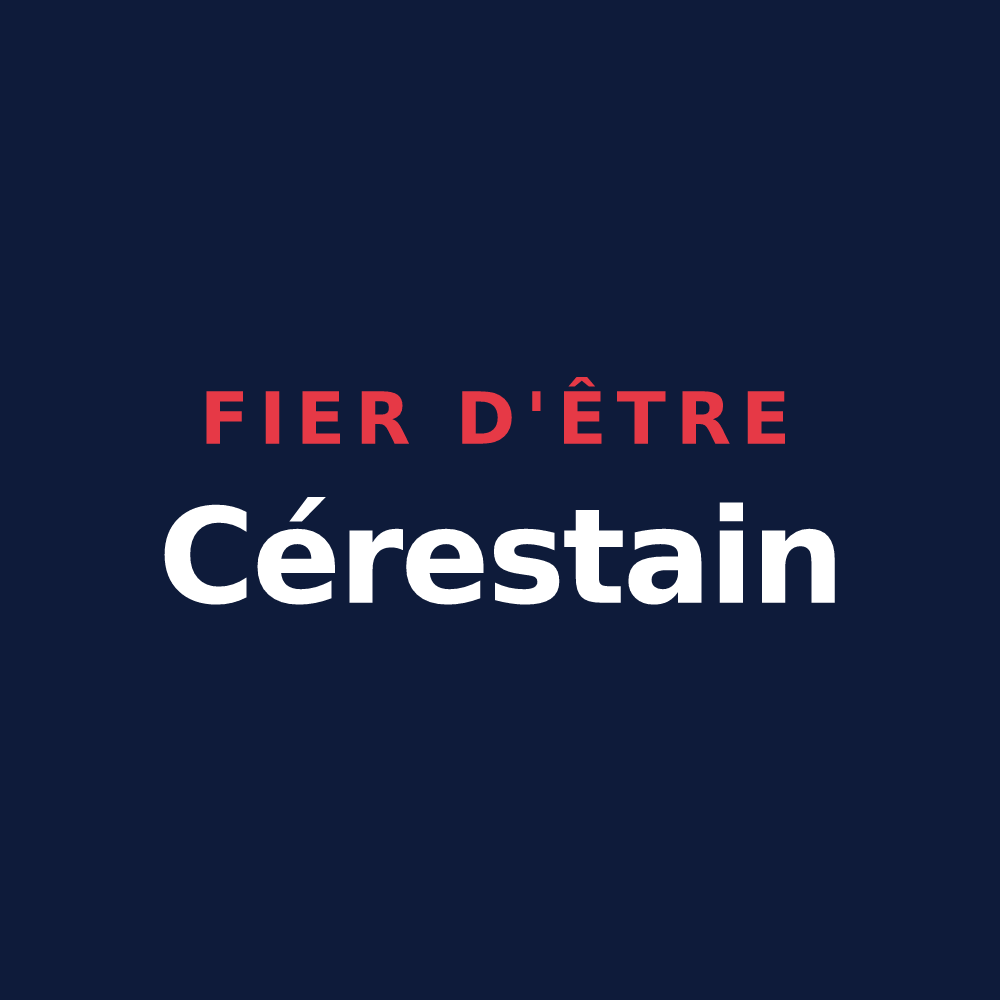 T-shirt « Fier d'être Cérestain » — design pour Céreste-en-Luberon