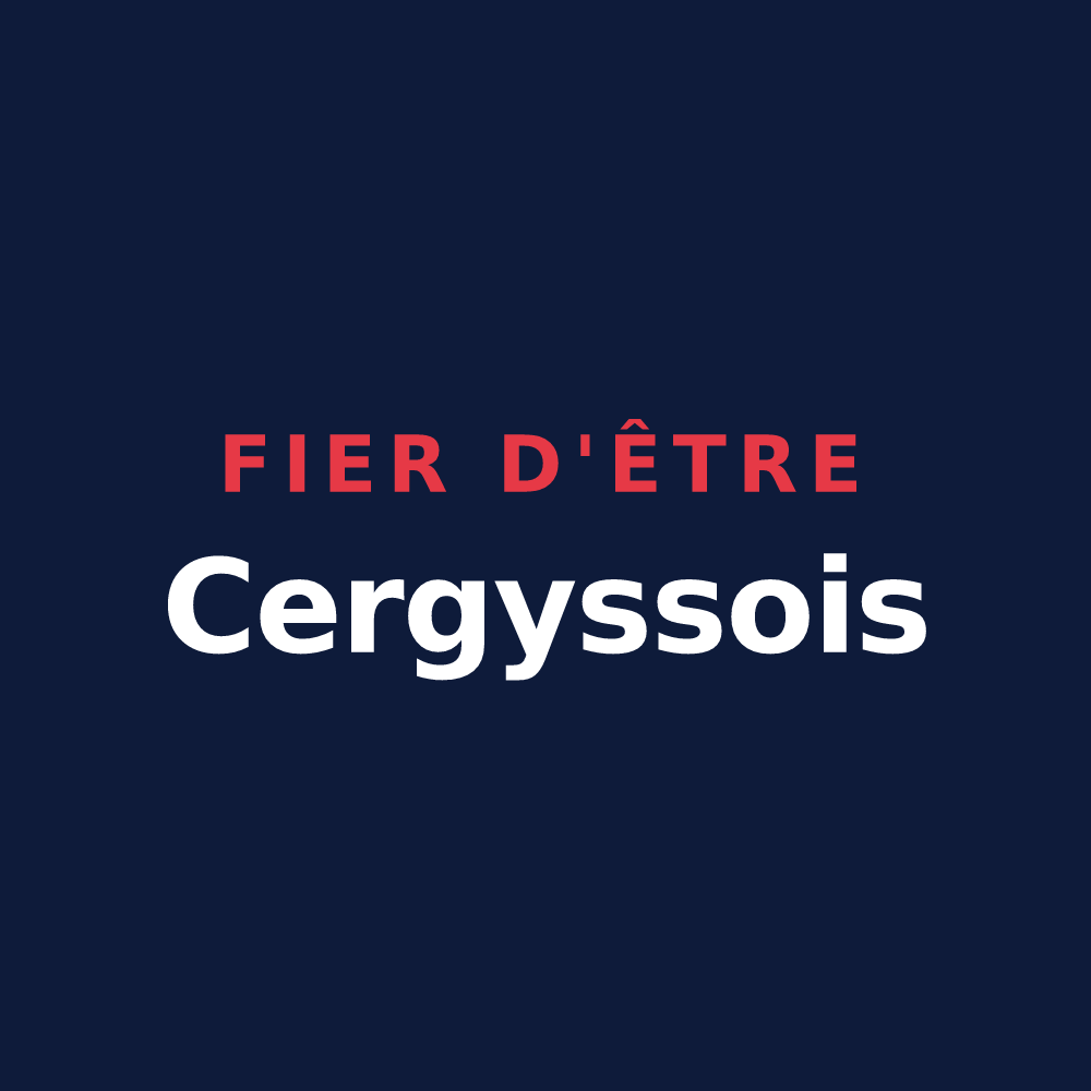 T-shirt « Fier d'être Cergyssois » — design pour Cergy