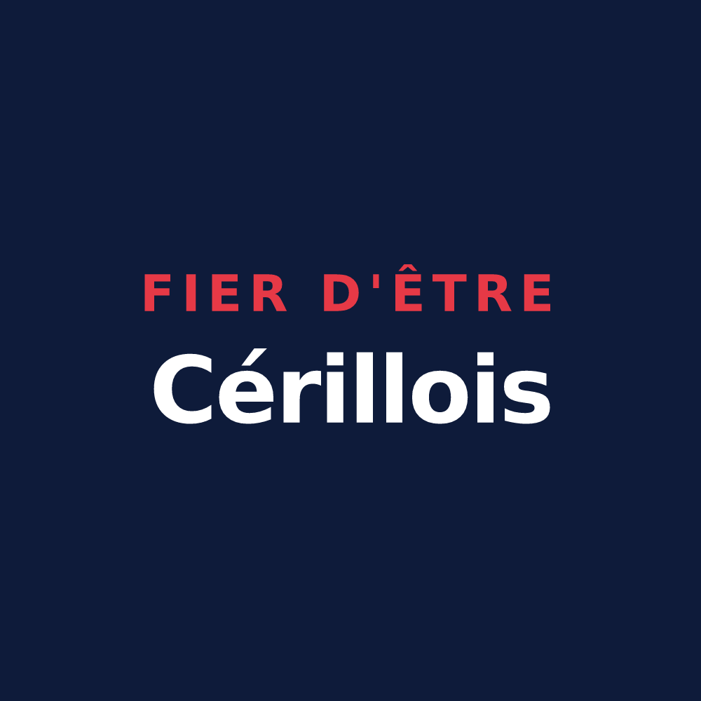 T-shirt « Fier d'être Cérillois » — design pour Cérilly