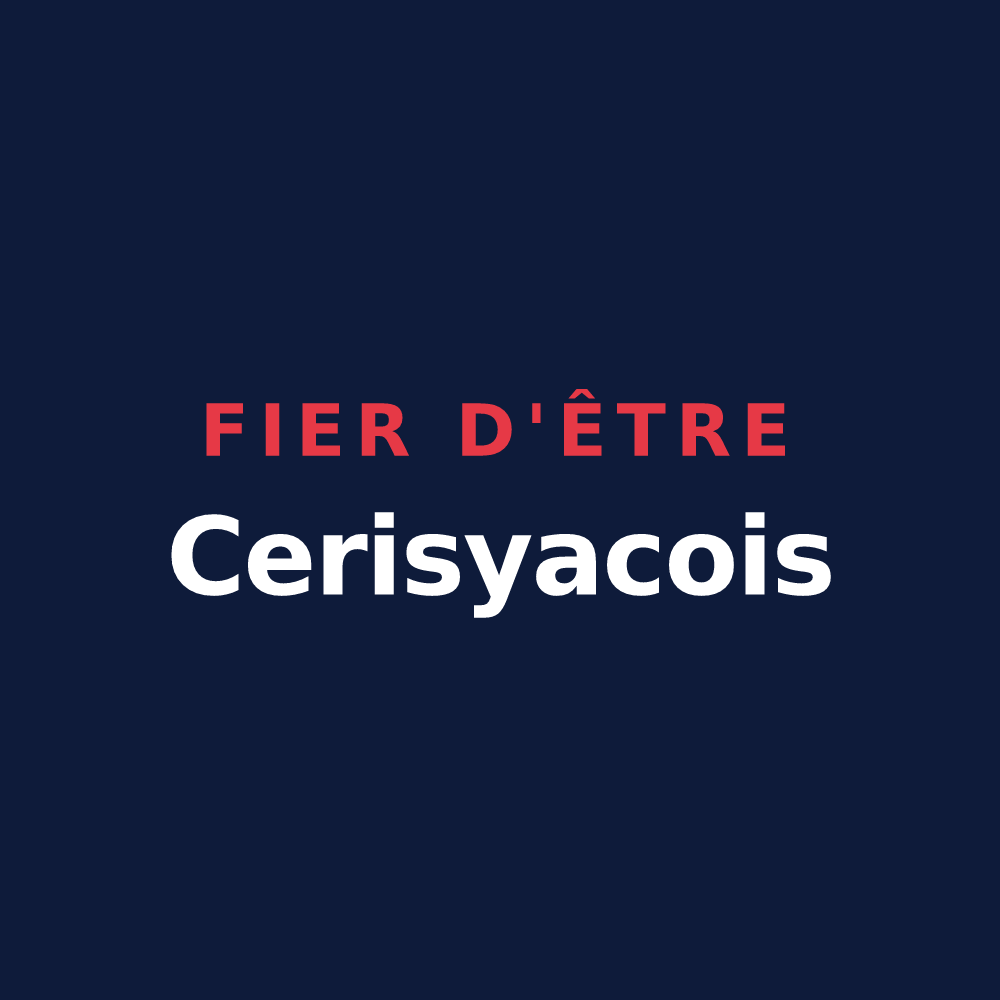 T-shirt « Fier d'être Cerisyacois » — design pour Cerizy