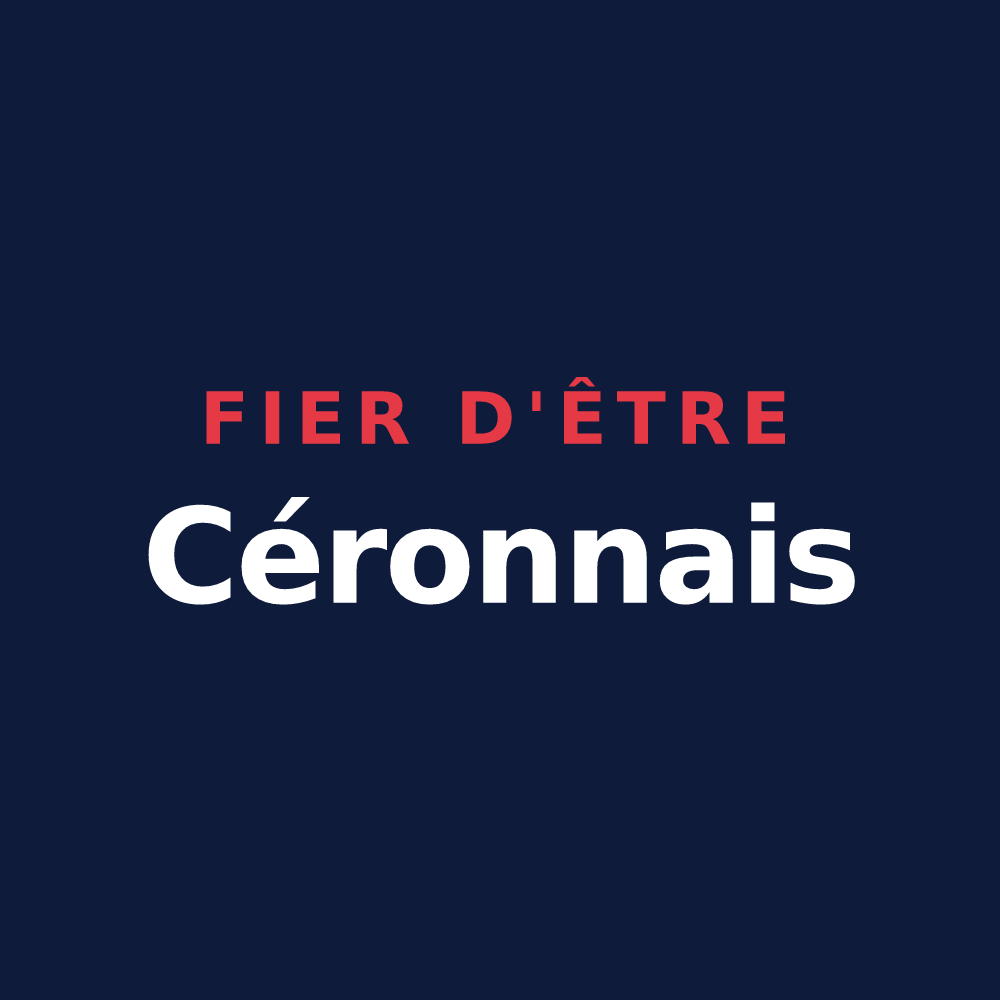 T-shirt « Fier d'être Céronnais » — design pour Cérons