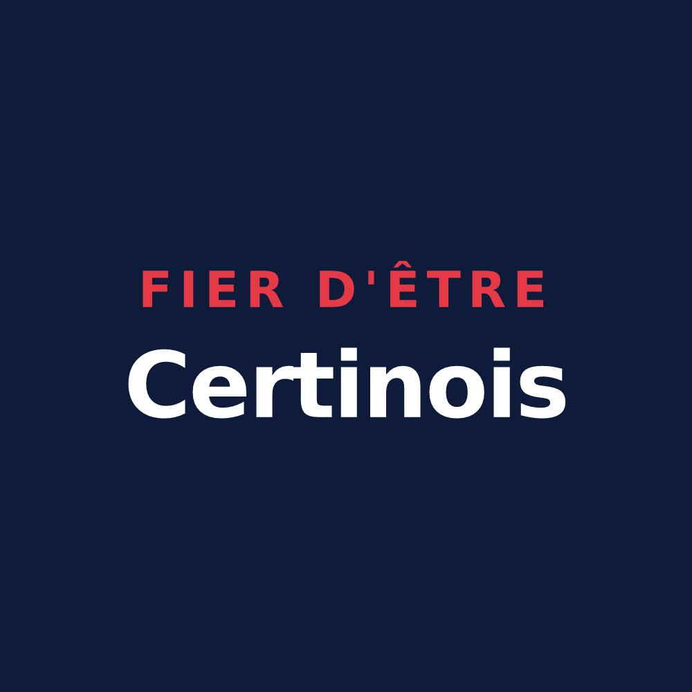 T-shirt « Fier d'être Certinois » — design pour Certines