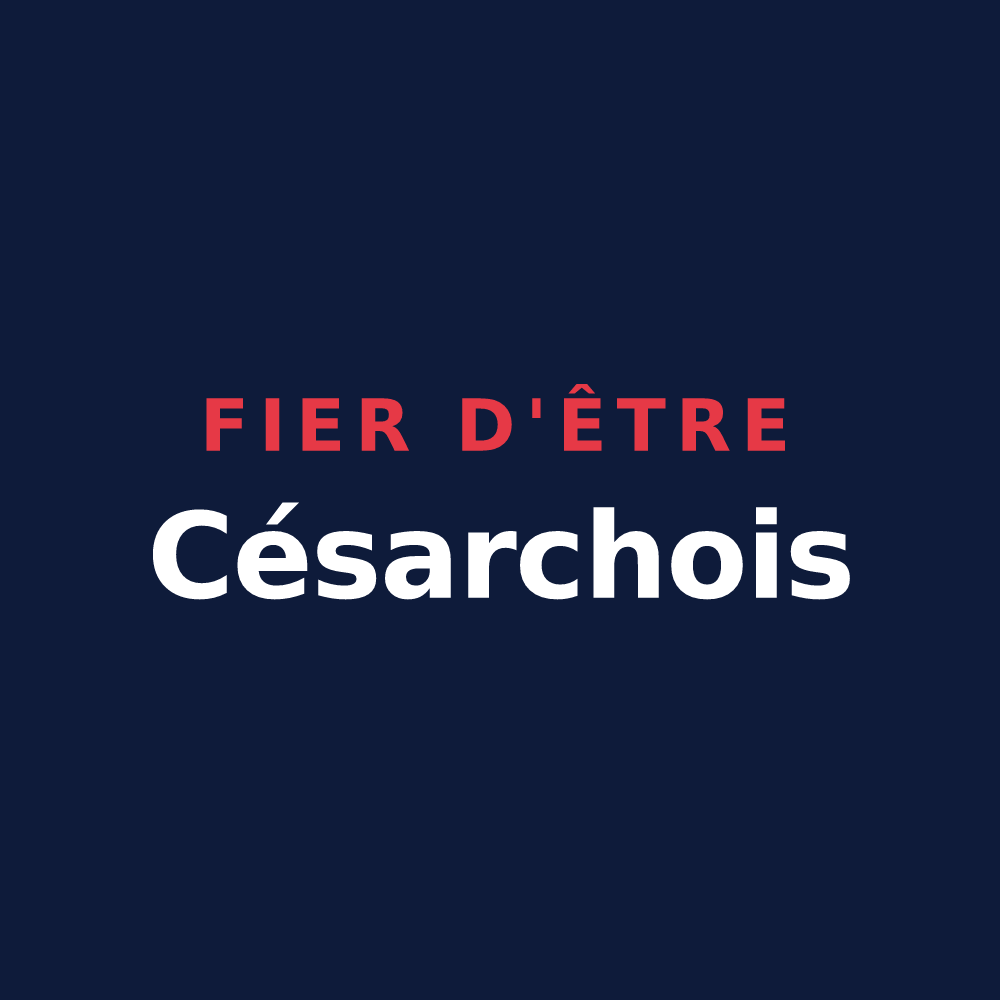 T-shirt « Fier d'être Césarchois » — design pour Césarches