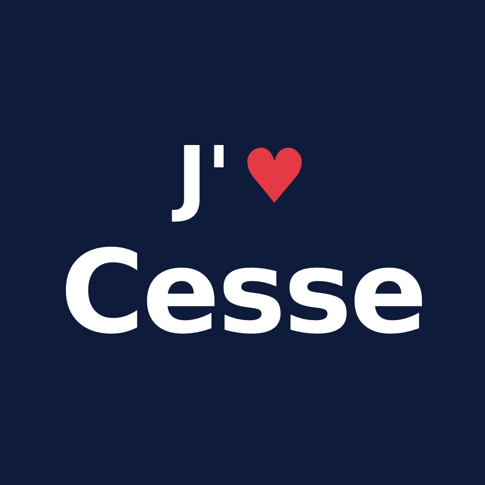 T-shirt personnalisé Cesse — design J'aime Cesse