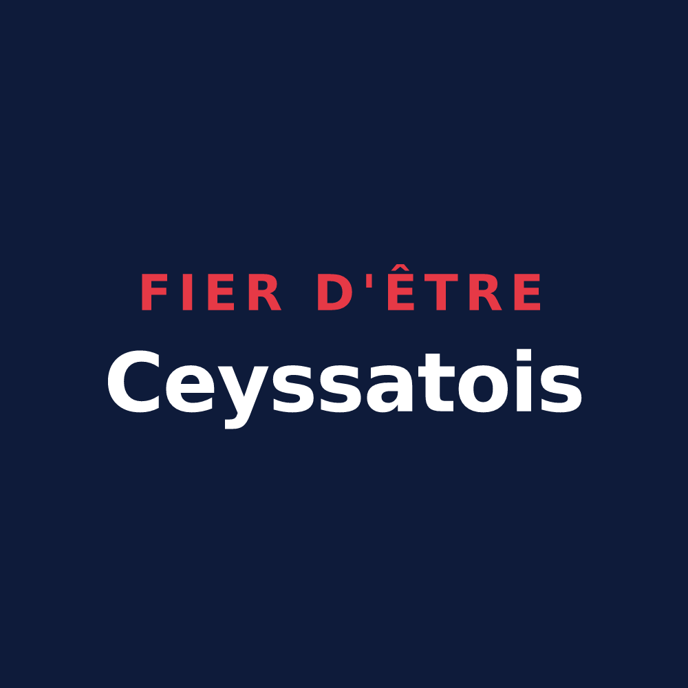 T-shirt « Fier d'être Ceyssatois » — design pour Ceyssat