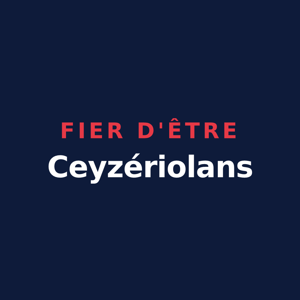 T-shirt « Fier d'être Ceyzériolans » — design pour Ceyzérieu