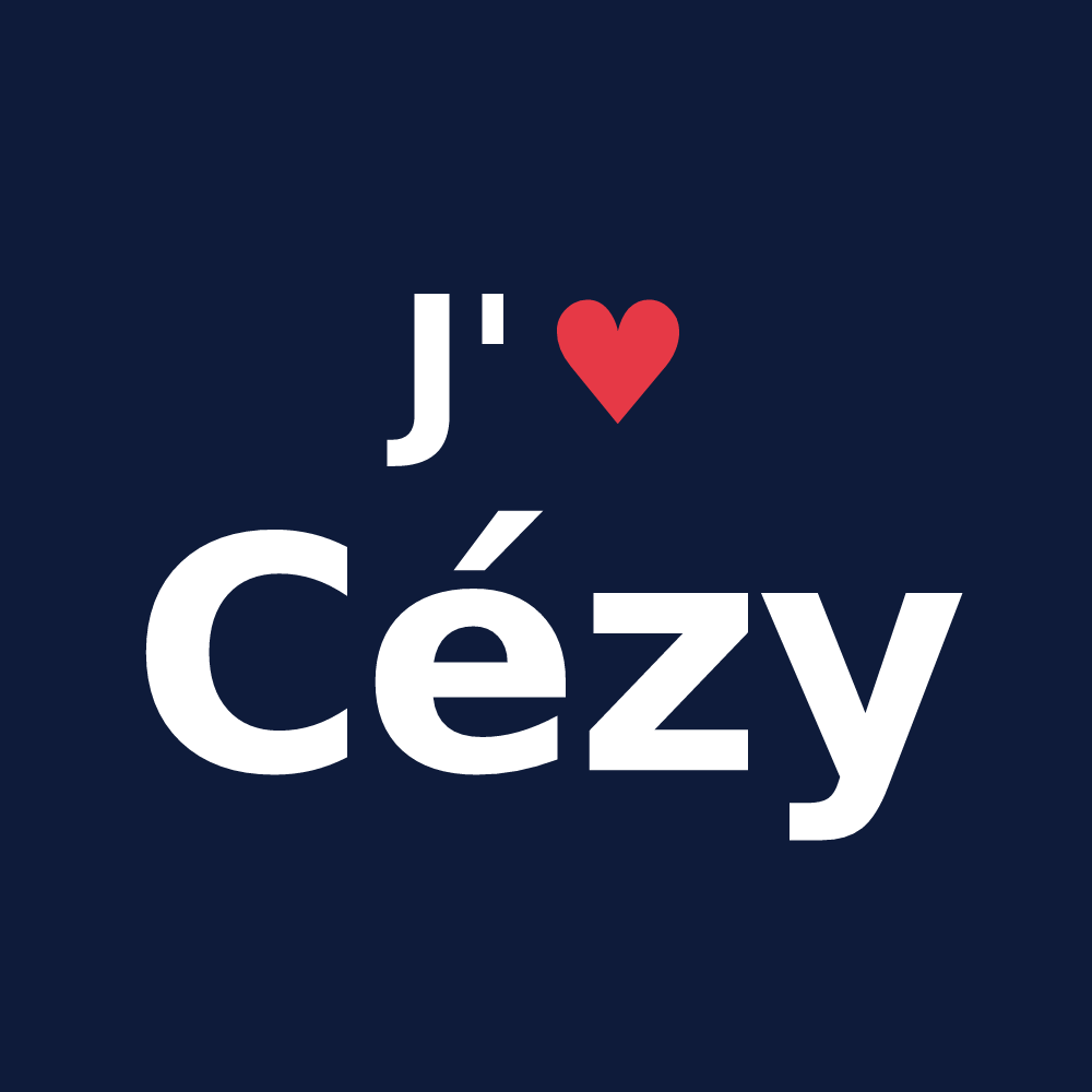 T-shirt personnalisé Cézy — design J'aime Cézy