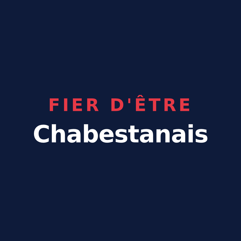 T-shirt « Fier d'être Chabestanais » — design pour Chabestan