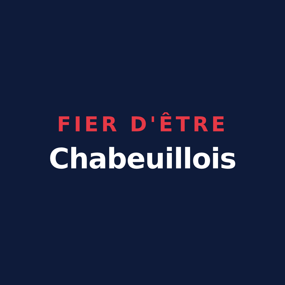 T-shirt « Fier d'être Chabeuillois » — design pour Chabeuil