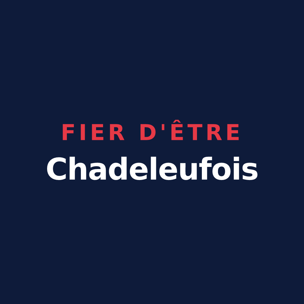 T-shirt « Fier d'être Chadeleufois » — design pour Chadeleuf