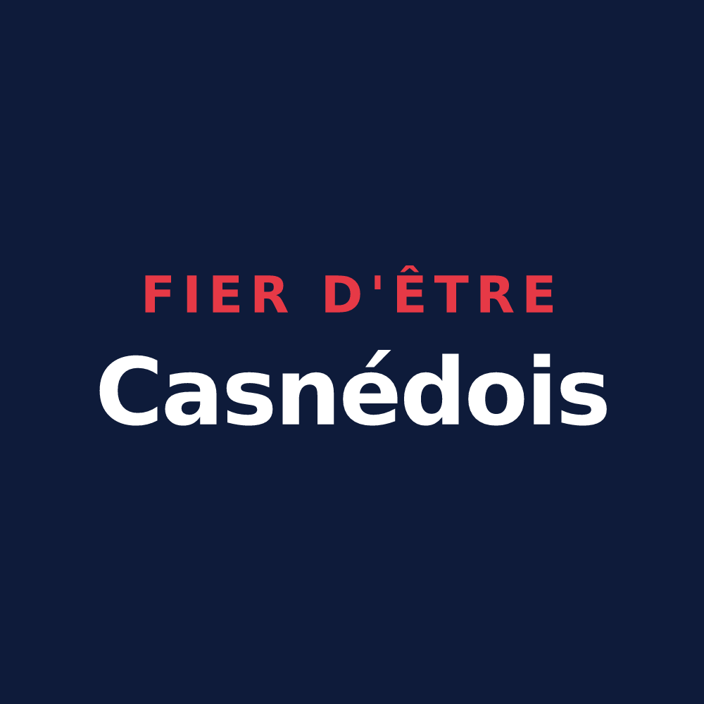 T-shirt « Fier d'être Casnédois » — design pour Chaignay