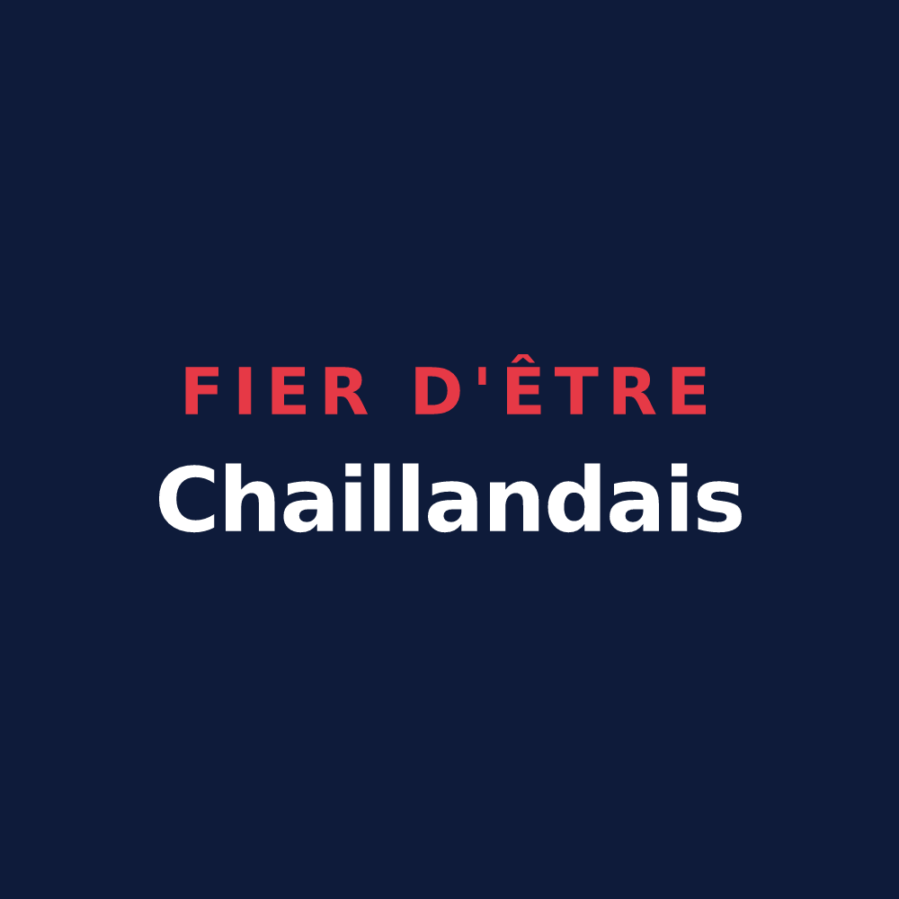 T-shirt « Fier d'être Chaillandais » — design pour Chailland