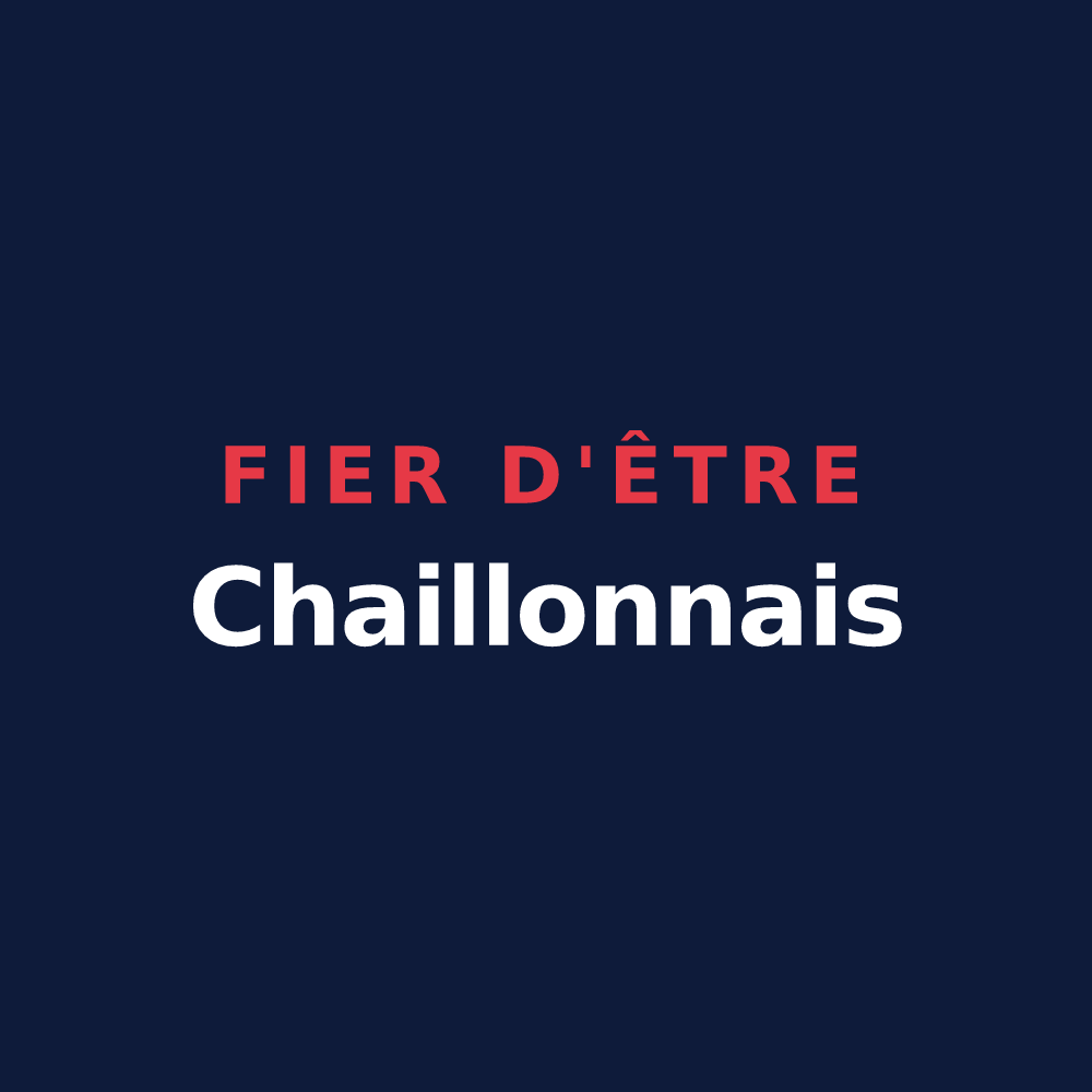 T-shirt « Fier d'être Chaillonnais » — design pour Chaillon