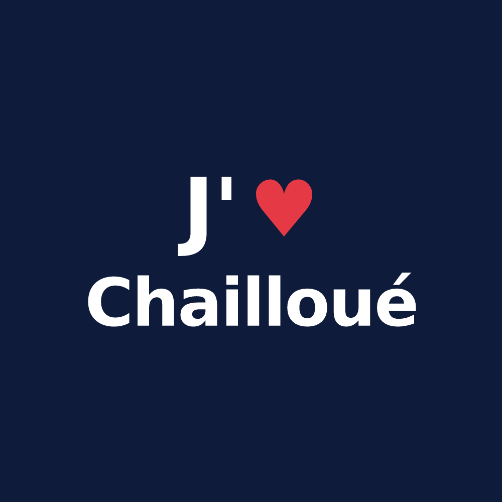 T-shirt personnalisé Chailloué — design J'aime Chailloué