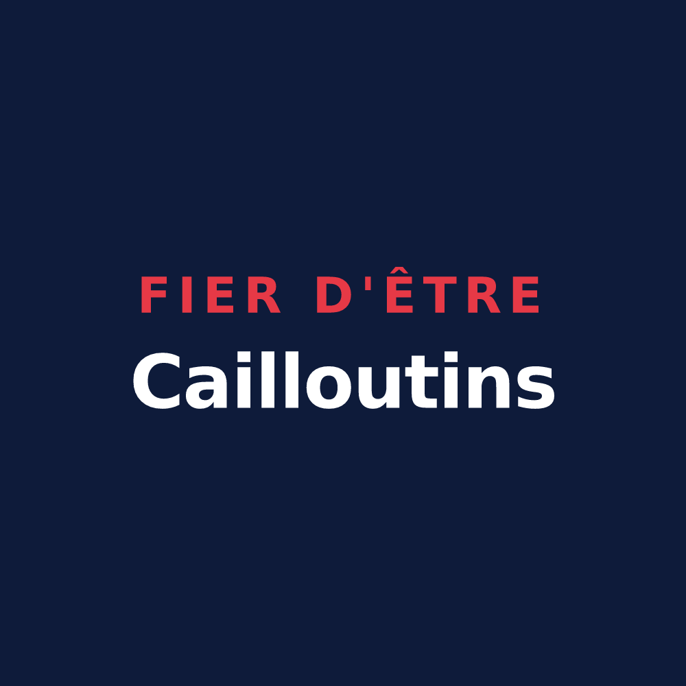 T-shirt « Fier d'être Cailloutins » — design pour Chailloué