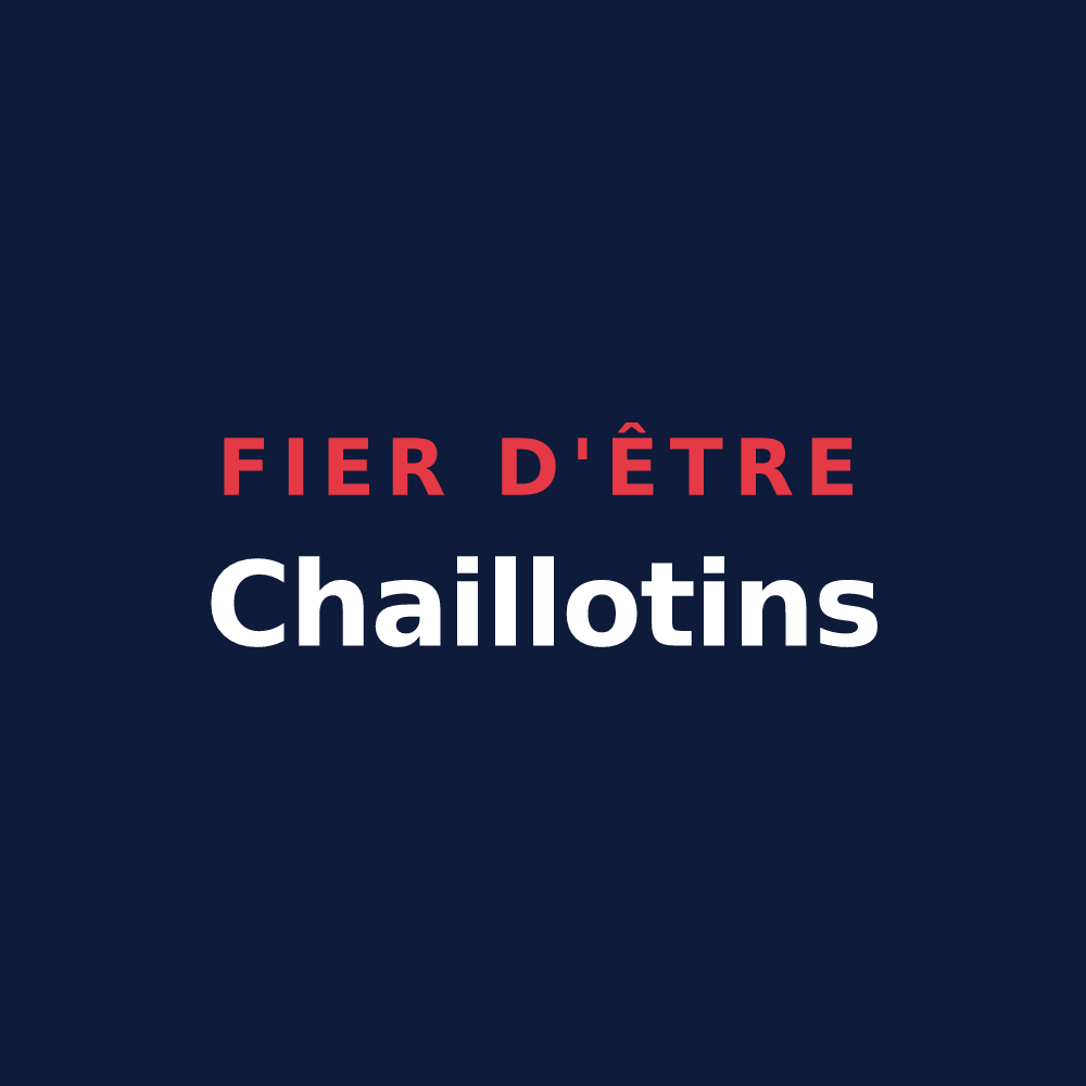 T-shirt « Fier d'être Chaillotins » — design pour Chailly-en-Bière