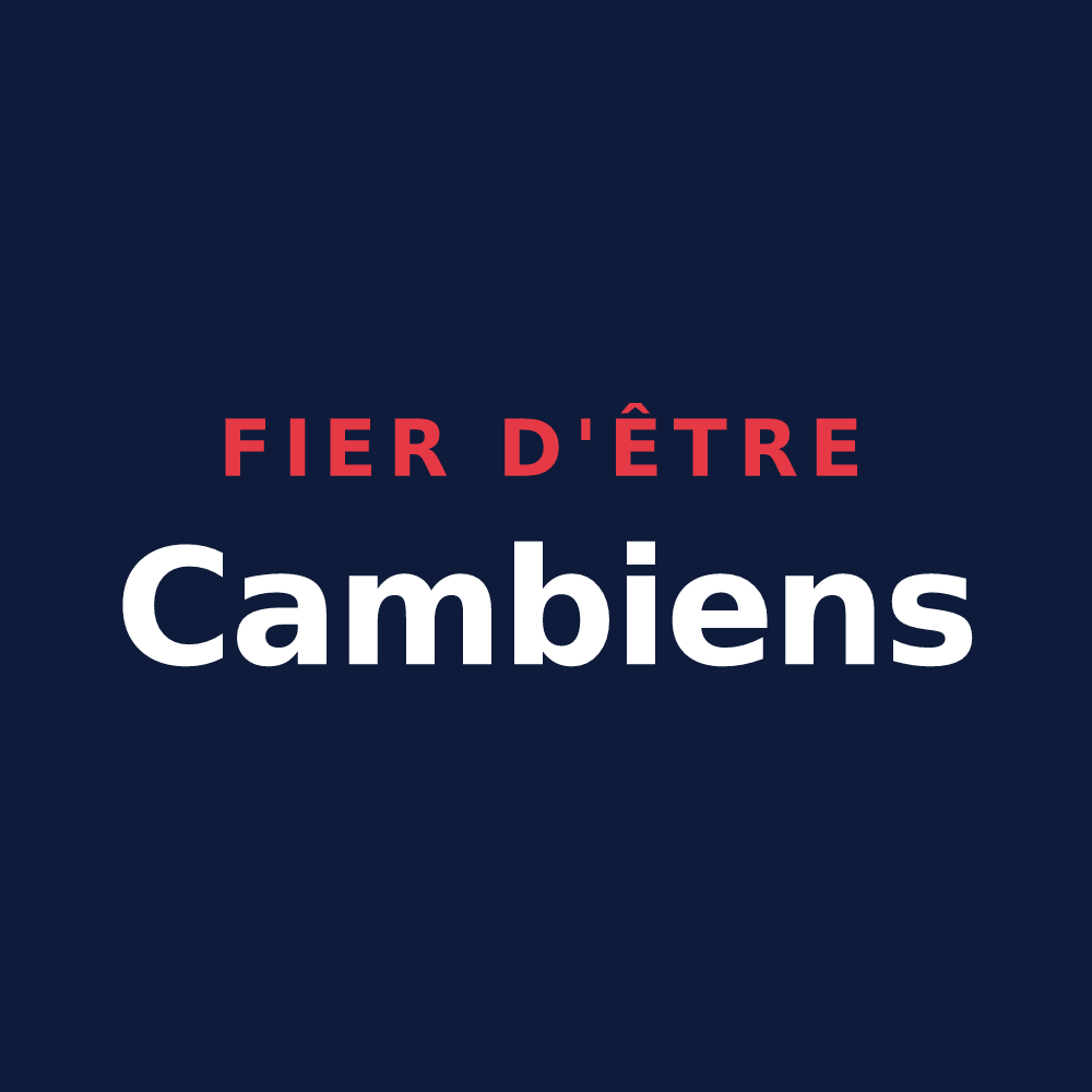 T-shirt « Fier d'être Cambiens » — design pour Chaingy