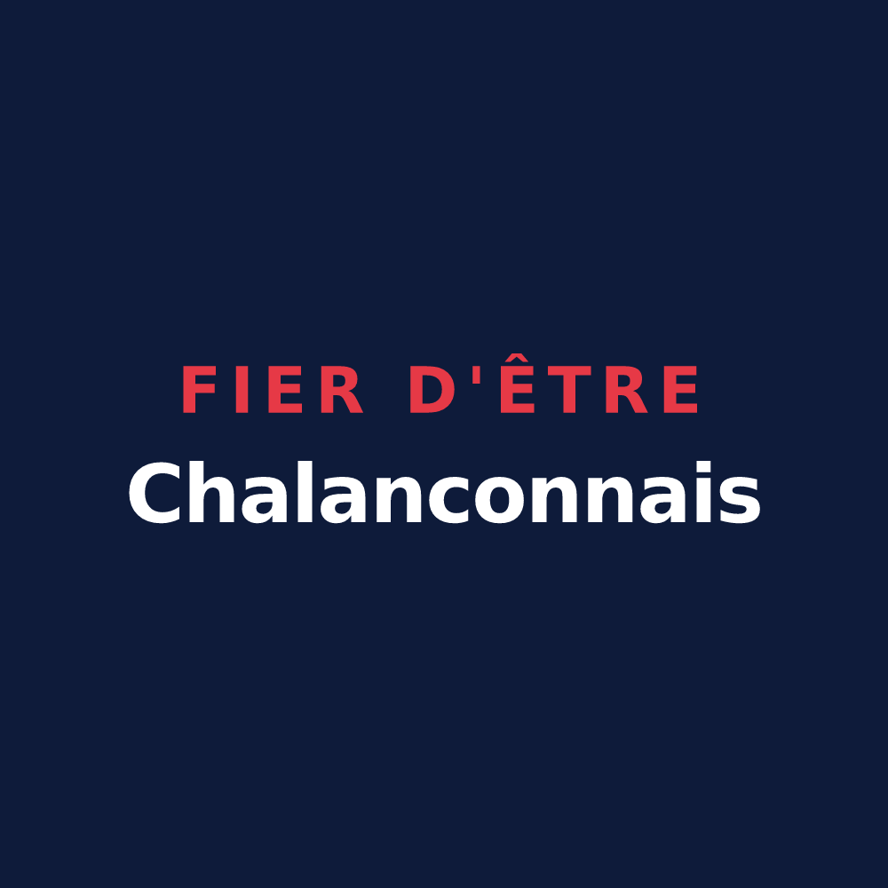 T-shirt « Fier d'être Chalanconnais » — design pour Chalancon