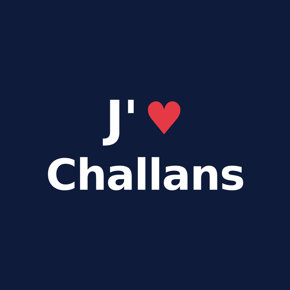 T-shirt personnalisé Challans — design J'aime Challans